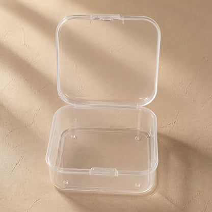 Beadstow™ Transparent Square Bead Storage Box, material and detail close-up