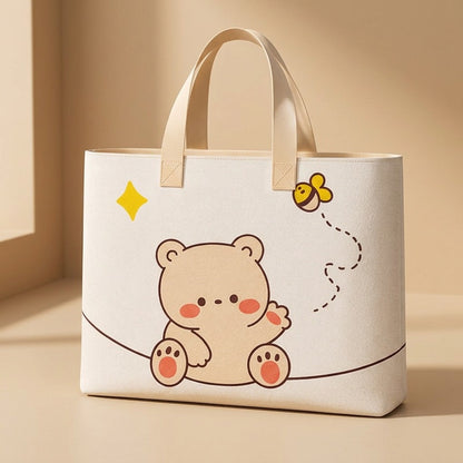 Bearloft™ Thickened Canvas Quilt Storage Bag, material and detail close-up