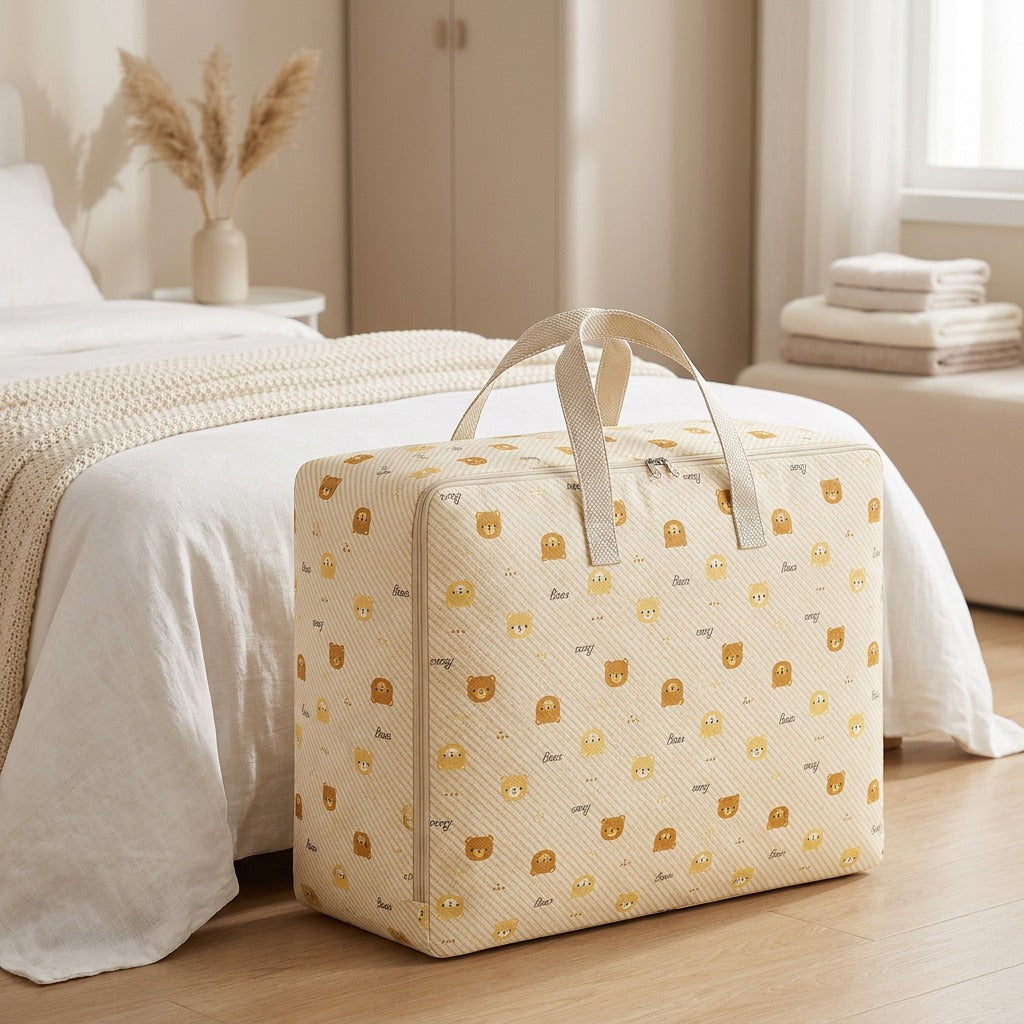 Bearstow™ Non-Woven Quilt Storage Bag, styled close view