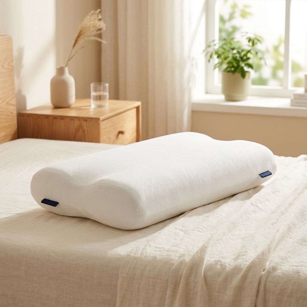 Cervinest™ Slow Rebound Neck Pillow in a calm home setting