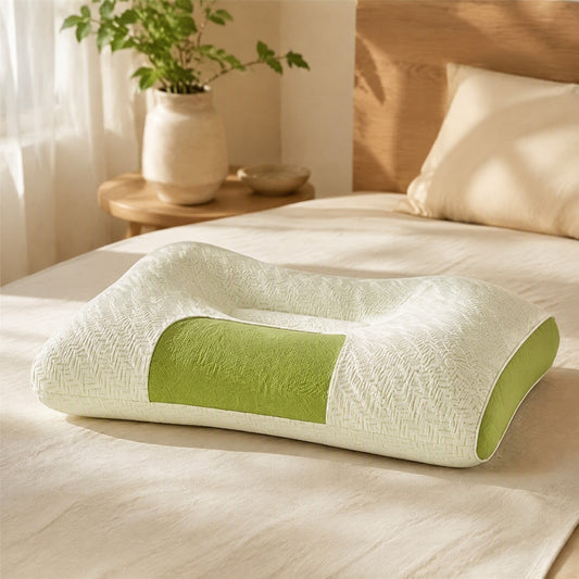 Charwell™ Bamboo Charcoal Neck Pillow in a calm home setting
