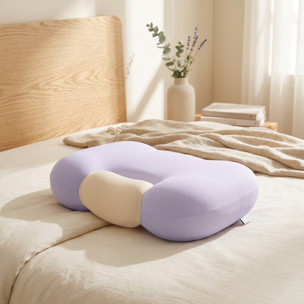 Cradlush™ Memory Foam Neck Pillow in a calm home setting