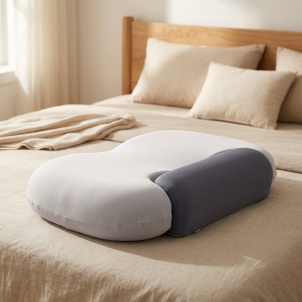 Cradlush™ Memory Foam Neck Pillow, styled close view