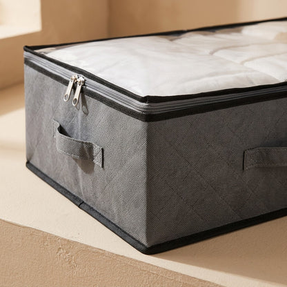 Duvetote™ Non-Woven Storage Bag for Quilts and Clothing, material and detail close-up