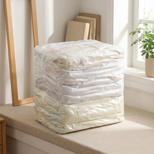 Squishsack™ Thickened Vacuum Compression Storage Bag for Clothes in a calm home setting