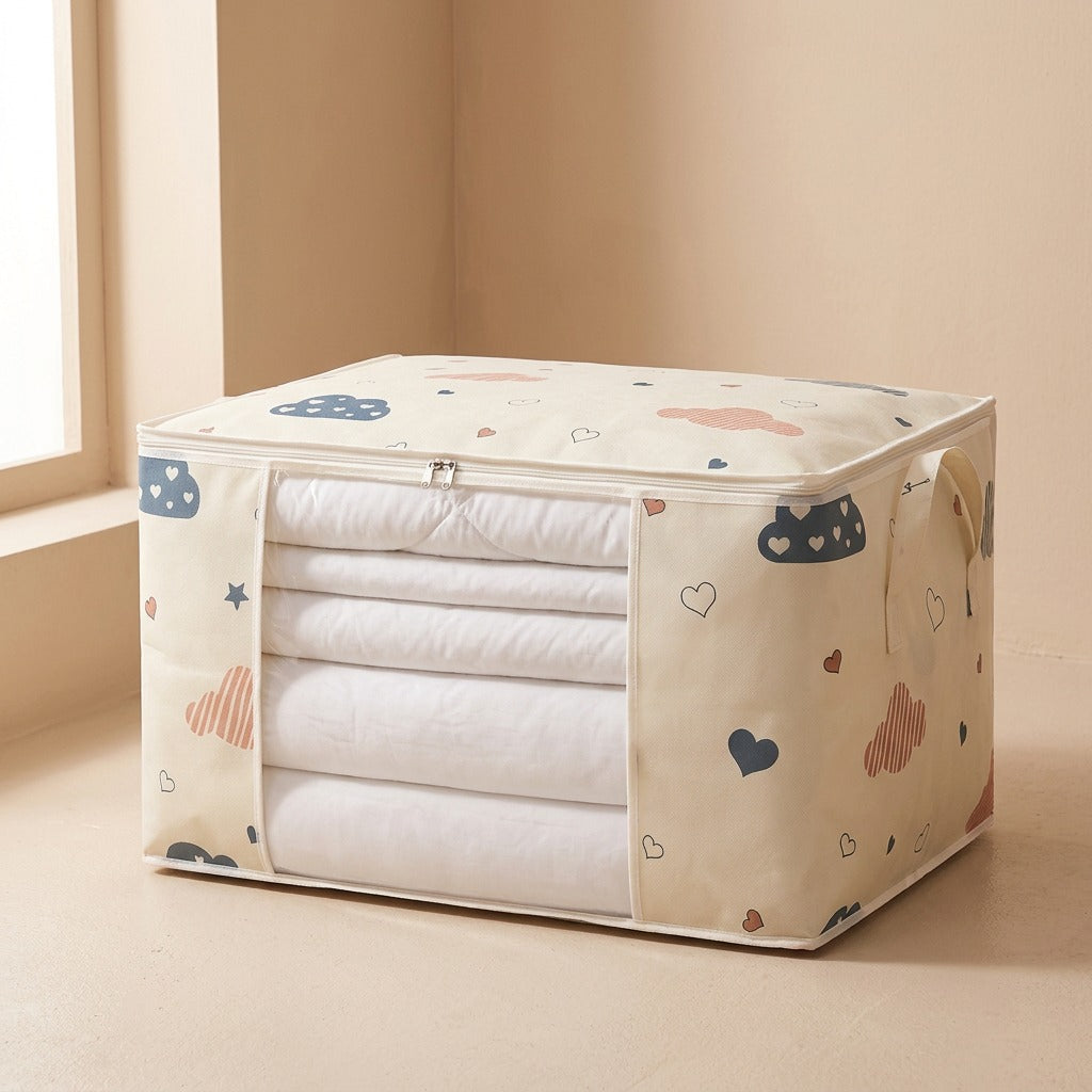 Totequilt™ Non-Woven Clothes and Quilt Storage Bag with Handles