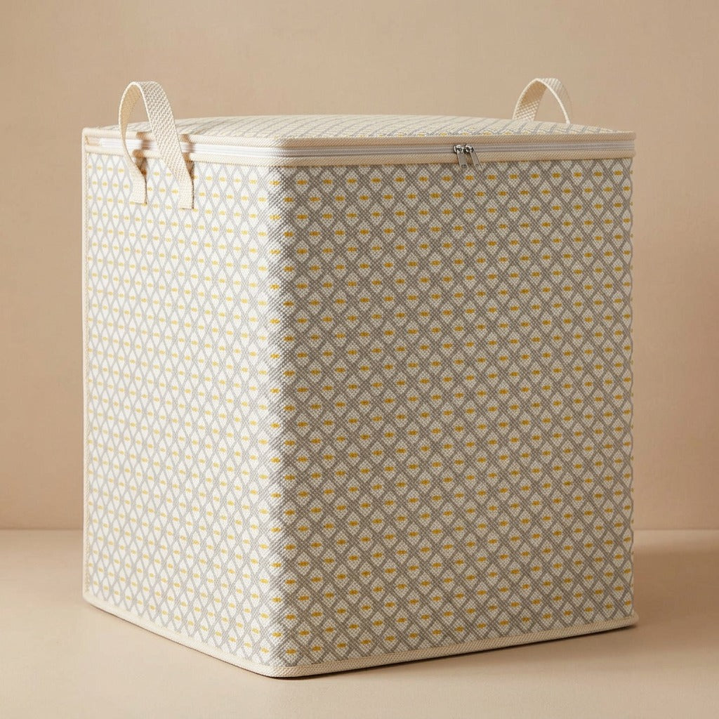 Jumbostow™ Jumbo Non-Woven Storage Bag for Clothes, material and detail close-up