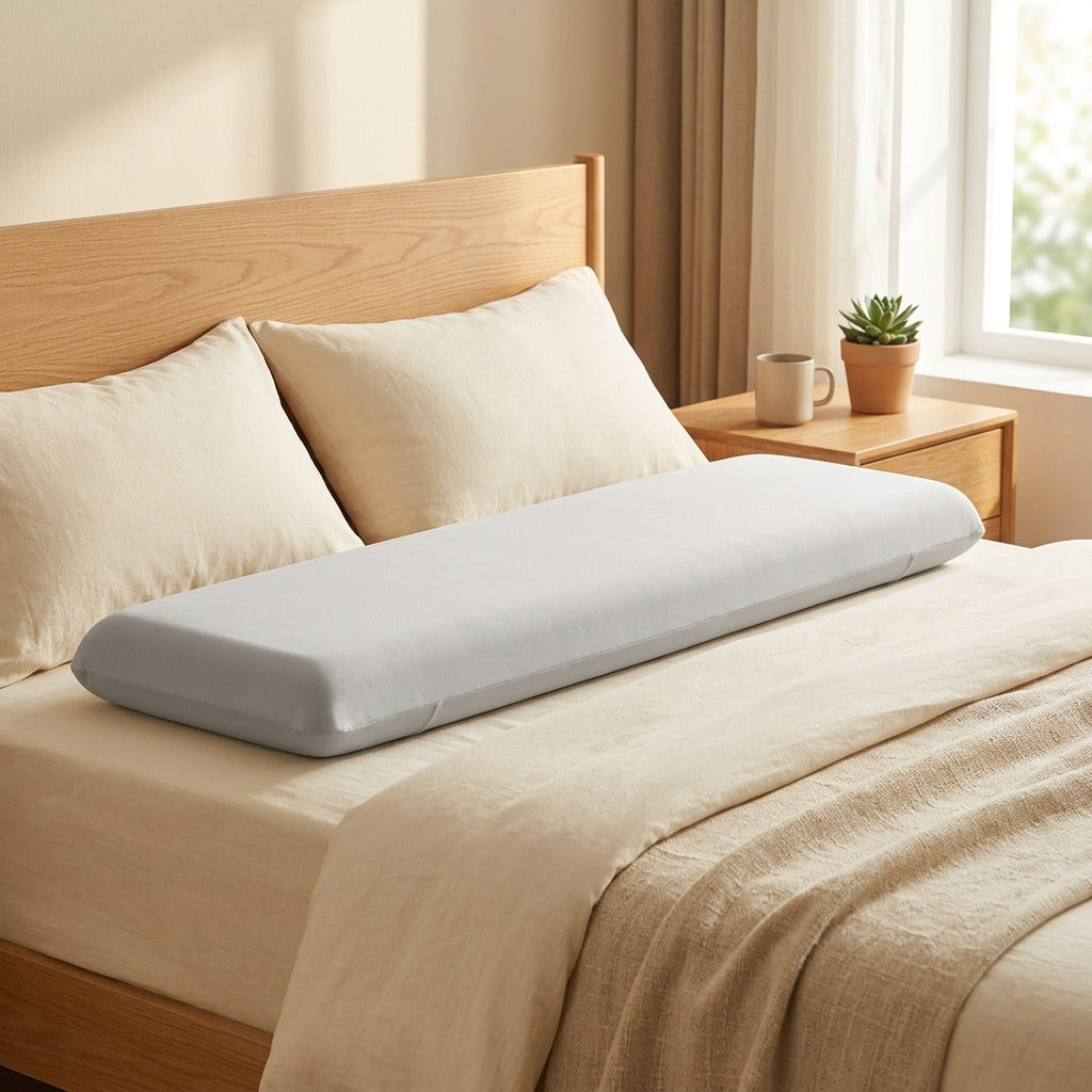 Longrest™ Rectangular Long Pillow Core in a calm home setting