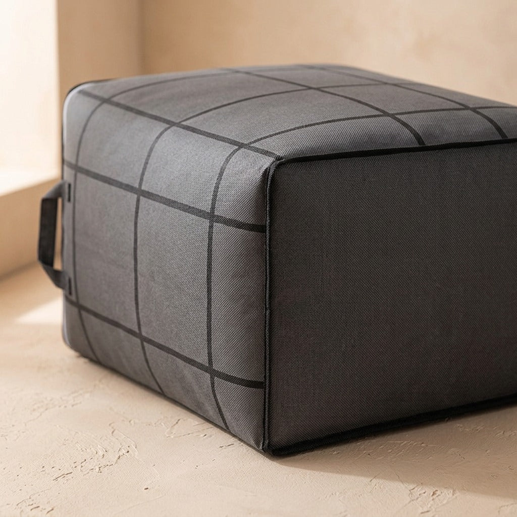 Loomcase™ Extra Large Woven Quilt Storage Bag, material and detail close-up