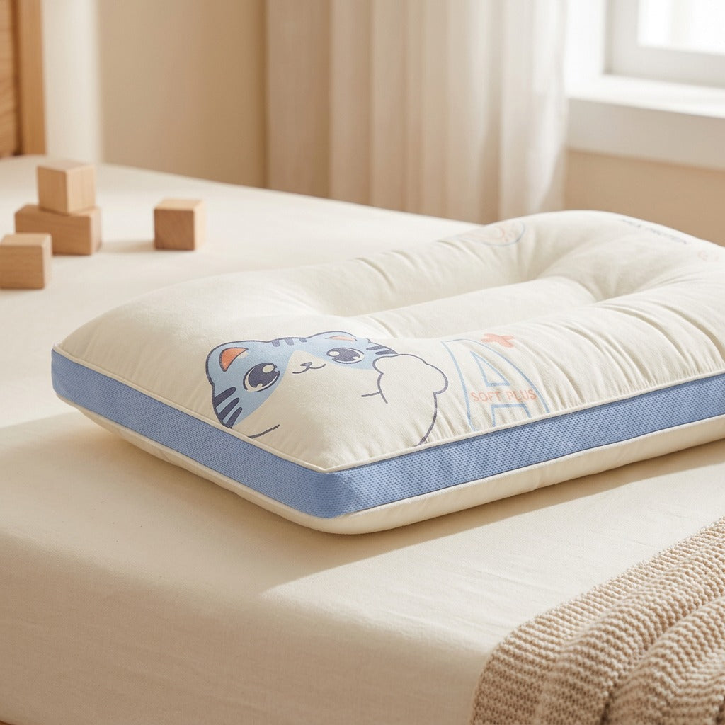 Cottonkid™ Cotton Neck Pillow for Kids, styled close view