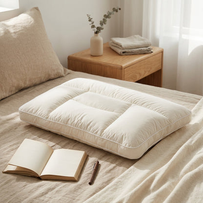 Puffcurl™ Pure Cotton Neck Pillow Core in a calm home setting