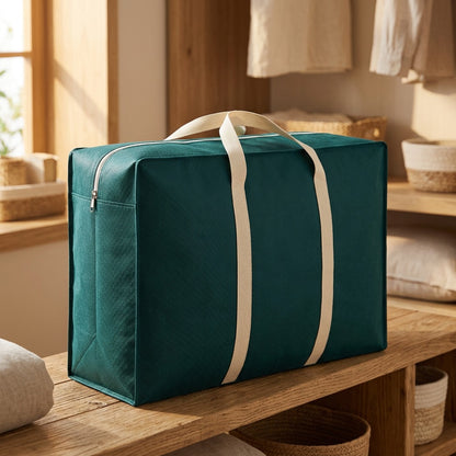 Quiltrove™ Non-Woven Quilt Storage Bag, styled close view