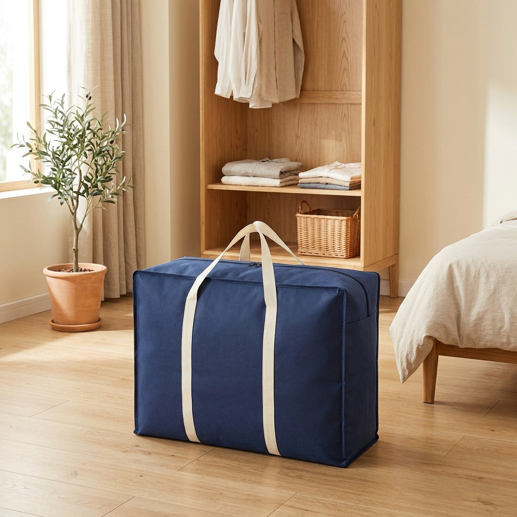 Thicktote™ Thickened Non-Woven Moving Bag in a calm home setting