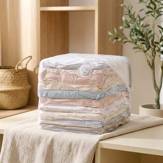 Sealquilt™ Vacuum Compression Storage Bag for Clothes and Quilts in a calm home setting