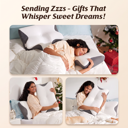 Sleeping positions and Amity butterfly-contour pillow design