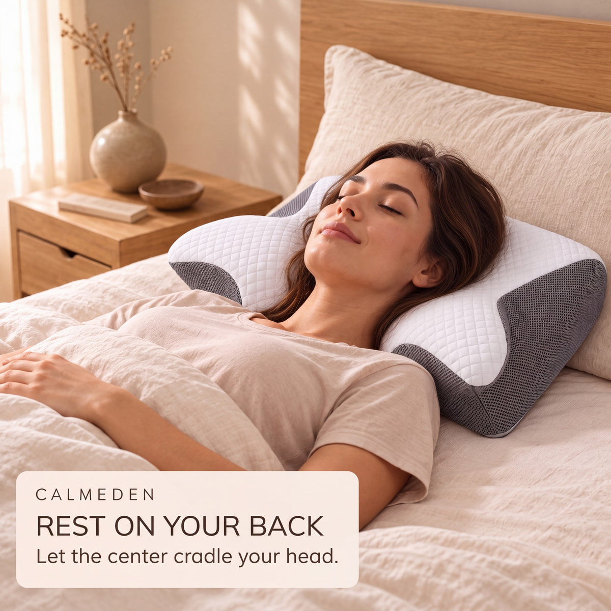 Bantal Serviks Amity Comfort: semasa digunakan