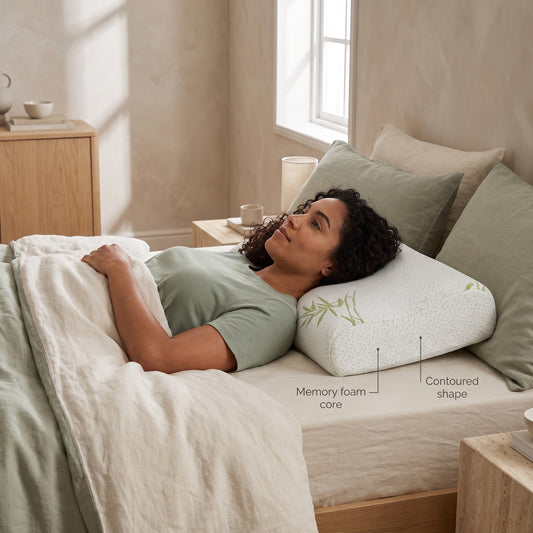 Bambrest Bamboo Memory Foam Pillow: card