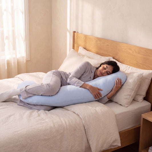 Embrace Side Sleeper Body Pillow: in use