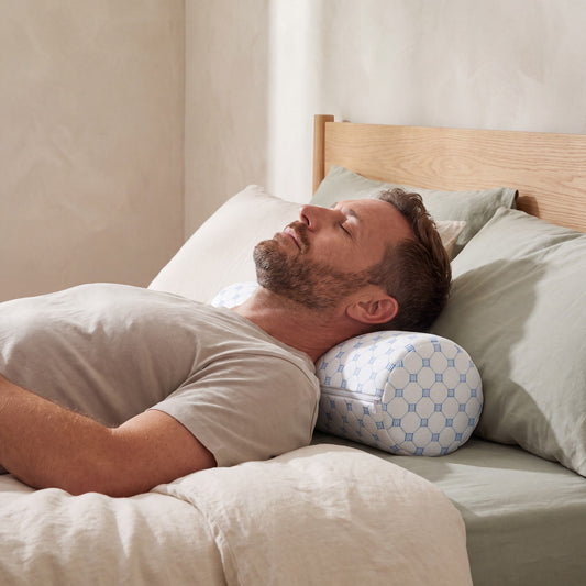 Ergoroll Ergonomic Neck Roll Cushion: in use