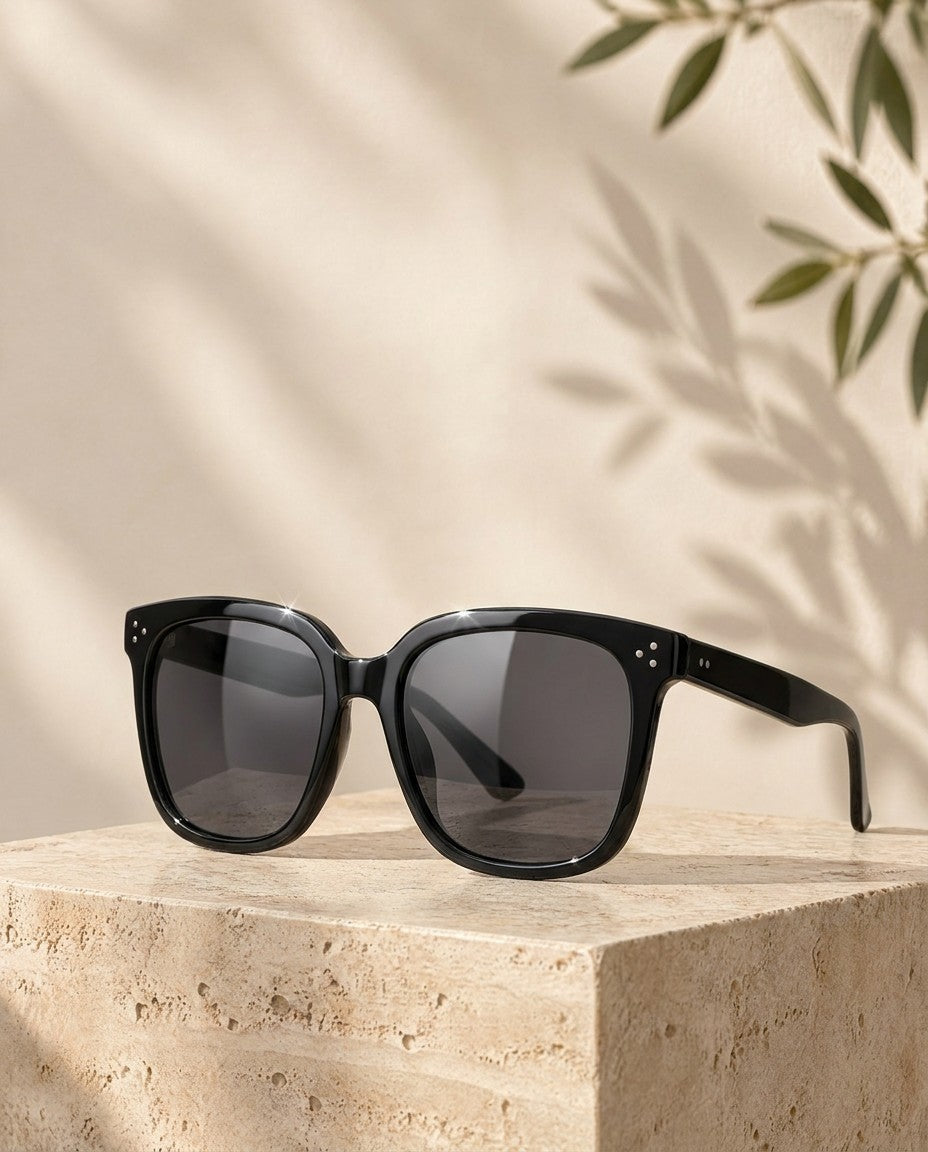 Haven UV400 Sunglasses in glossy black