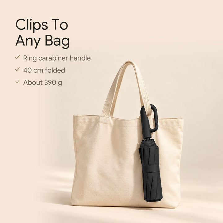 Haven clipped to a bag by its swivel carabiner handle