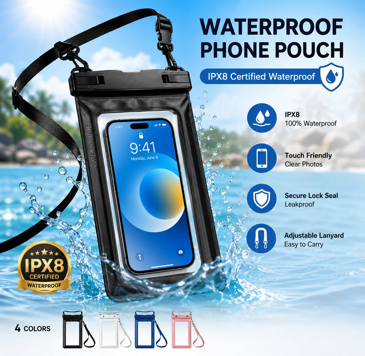 Haven Waterproof Phone Pouch