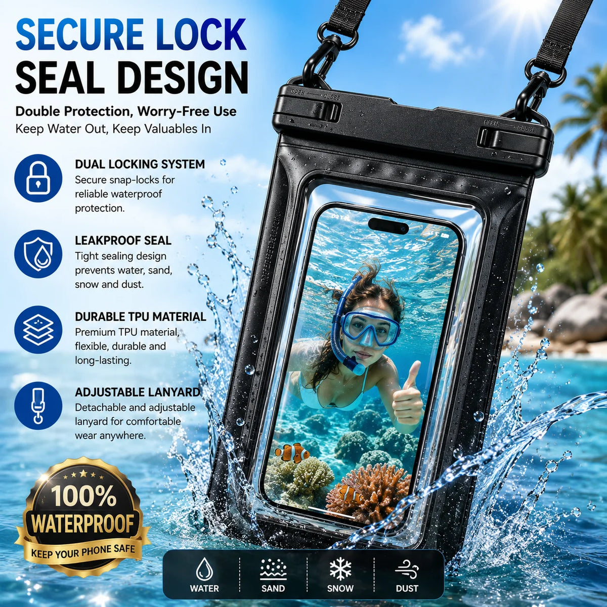Haven Waterproof Phone Pouch