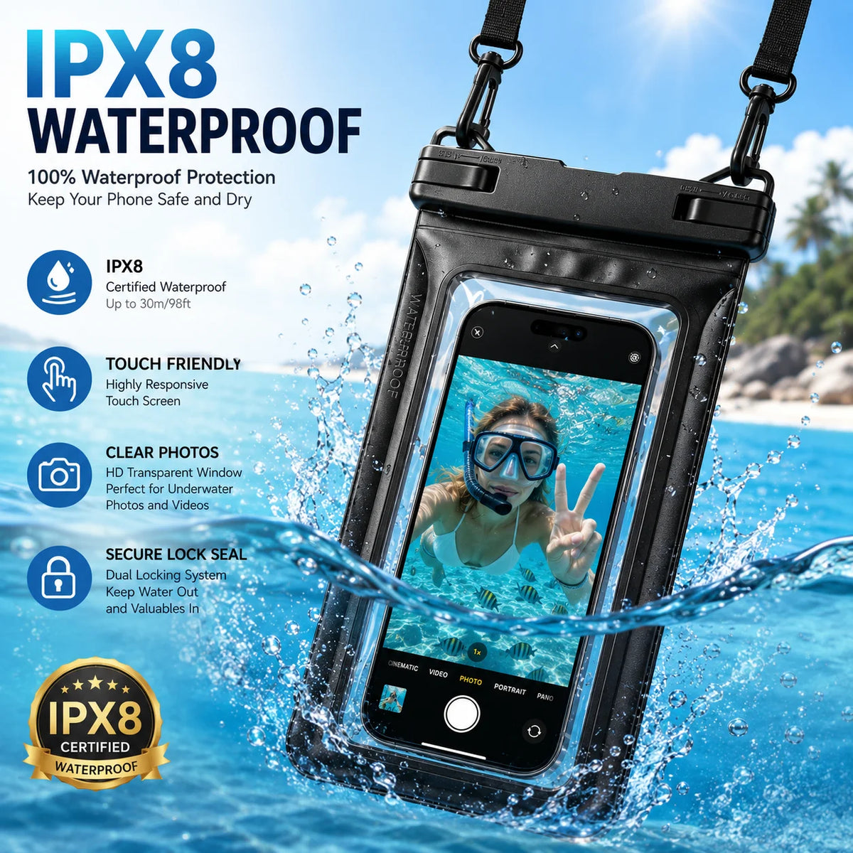 Haven Waterproof Phone Pouch