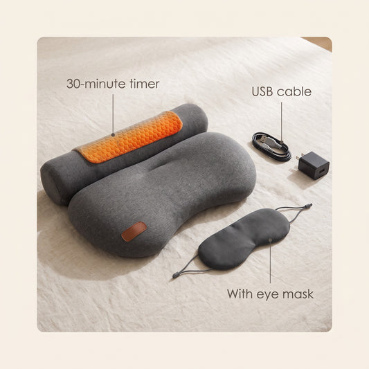 Heatneck Heated Memory Foam Neck Pillow: card