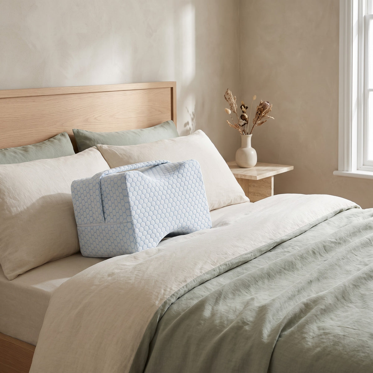 Kneease Memory Foam Leg Cushion: card