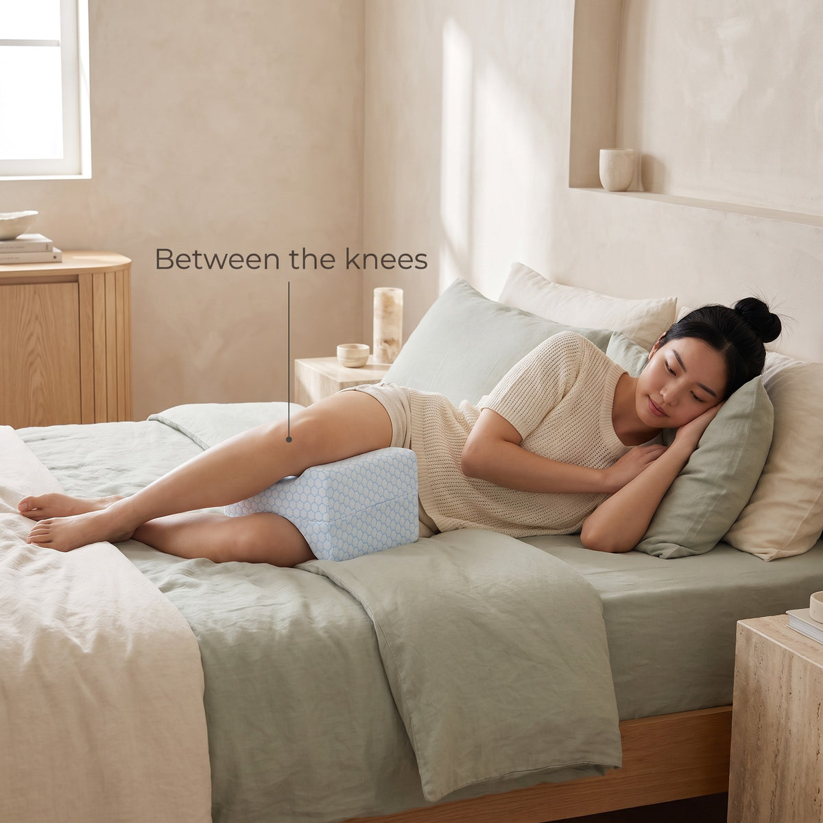 Kneease Memory Foam Leg Cushion: card