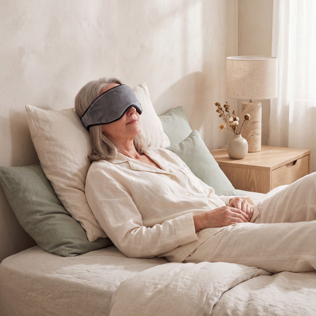 Lidveil Bluetooth Sleep Mask: in use