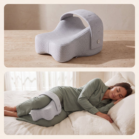 Sidewell Knee Support Pillow: hero gray