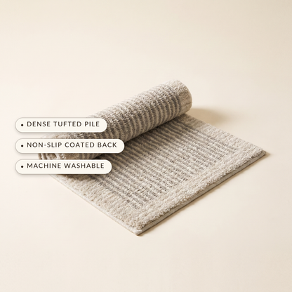 Loom™ Bedside Runner Rug — dense tufted pile, non-slip coated back, machine washable