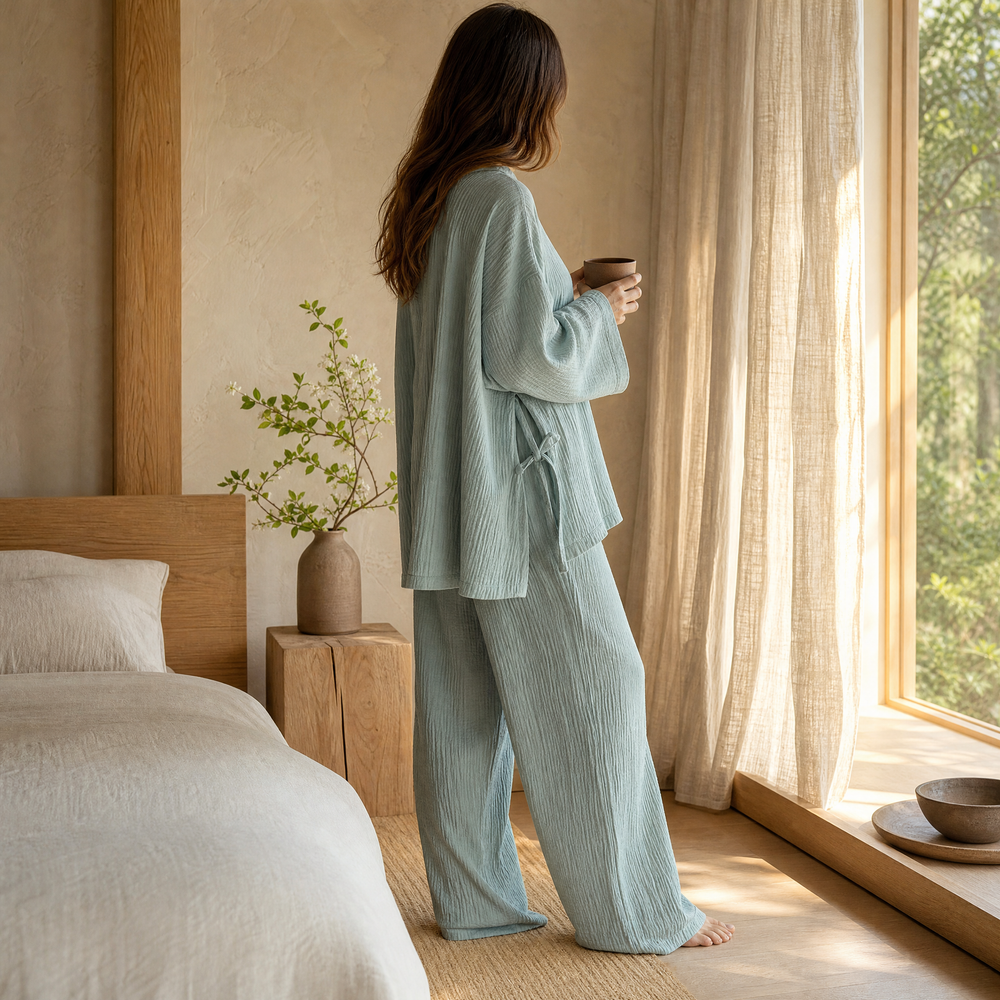 Yukata™ Cotton Kimono Pajama Set