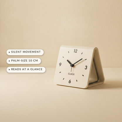 Fold™ benefits: silent movement, palm-size 10 cm, reads at a glance