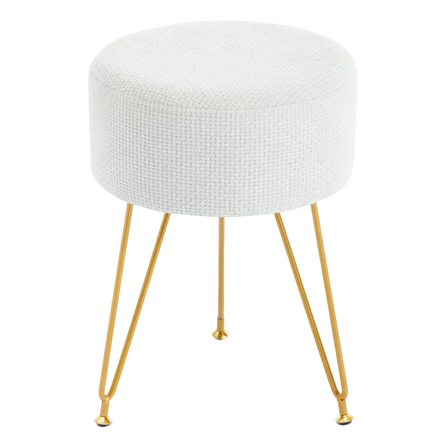 Spool™ Round Upholstered Vanity Stool