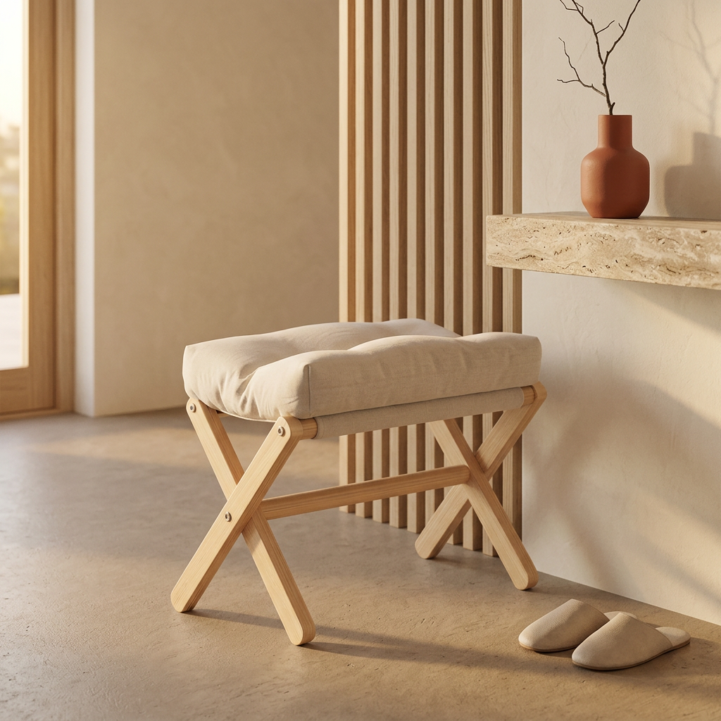 Threshold™ Folding Wooden Stool