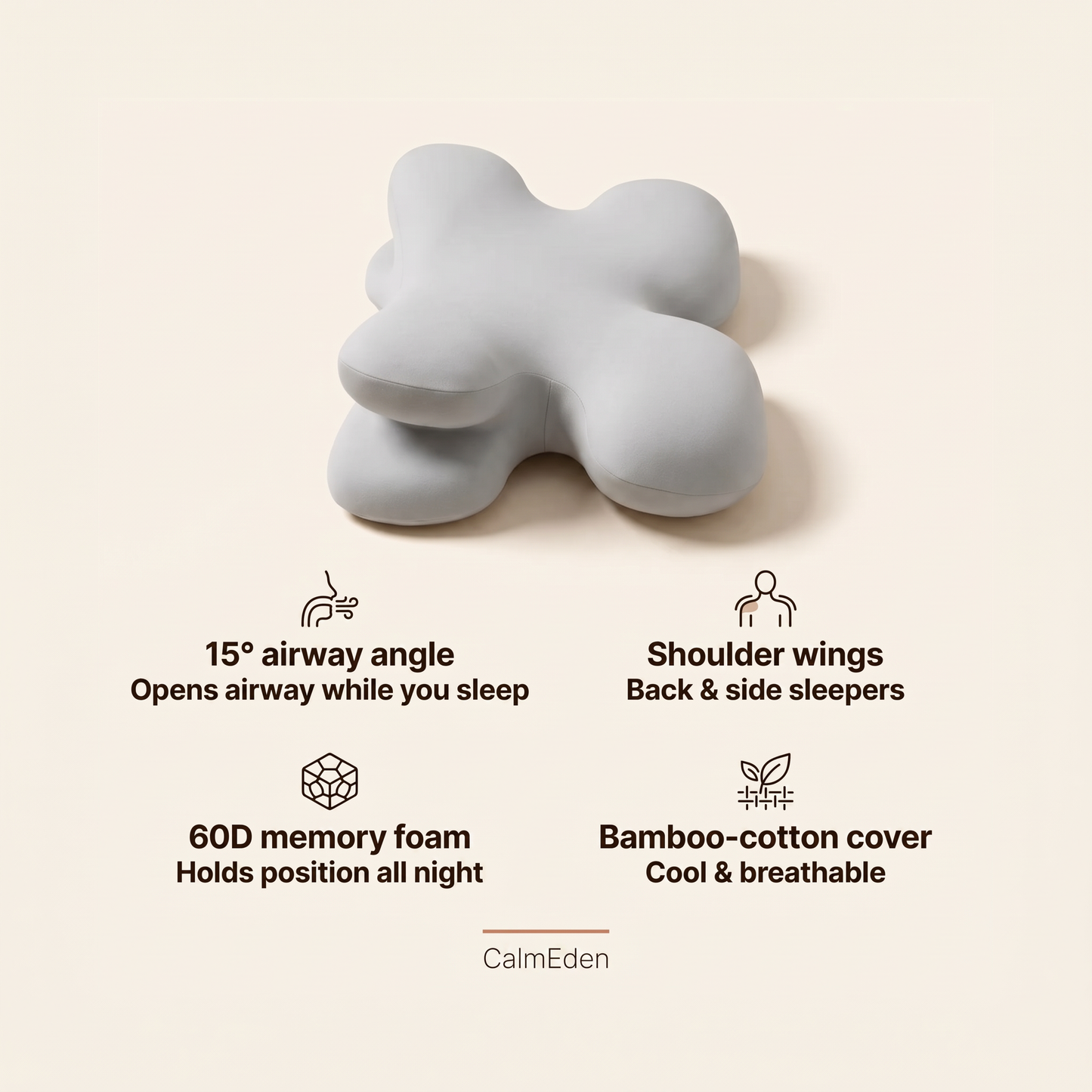 Breathe™ Anti-Snoring Pillow