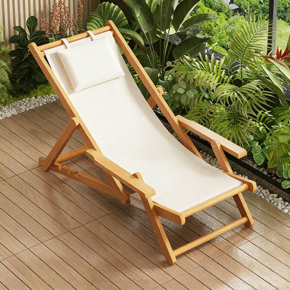 Siesta™ Folding Bamboo Lounge Chair