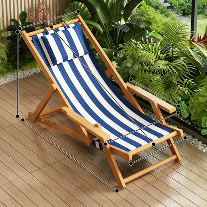 Siesta™ Folding Bamboo Lounge Chair