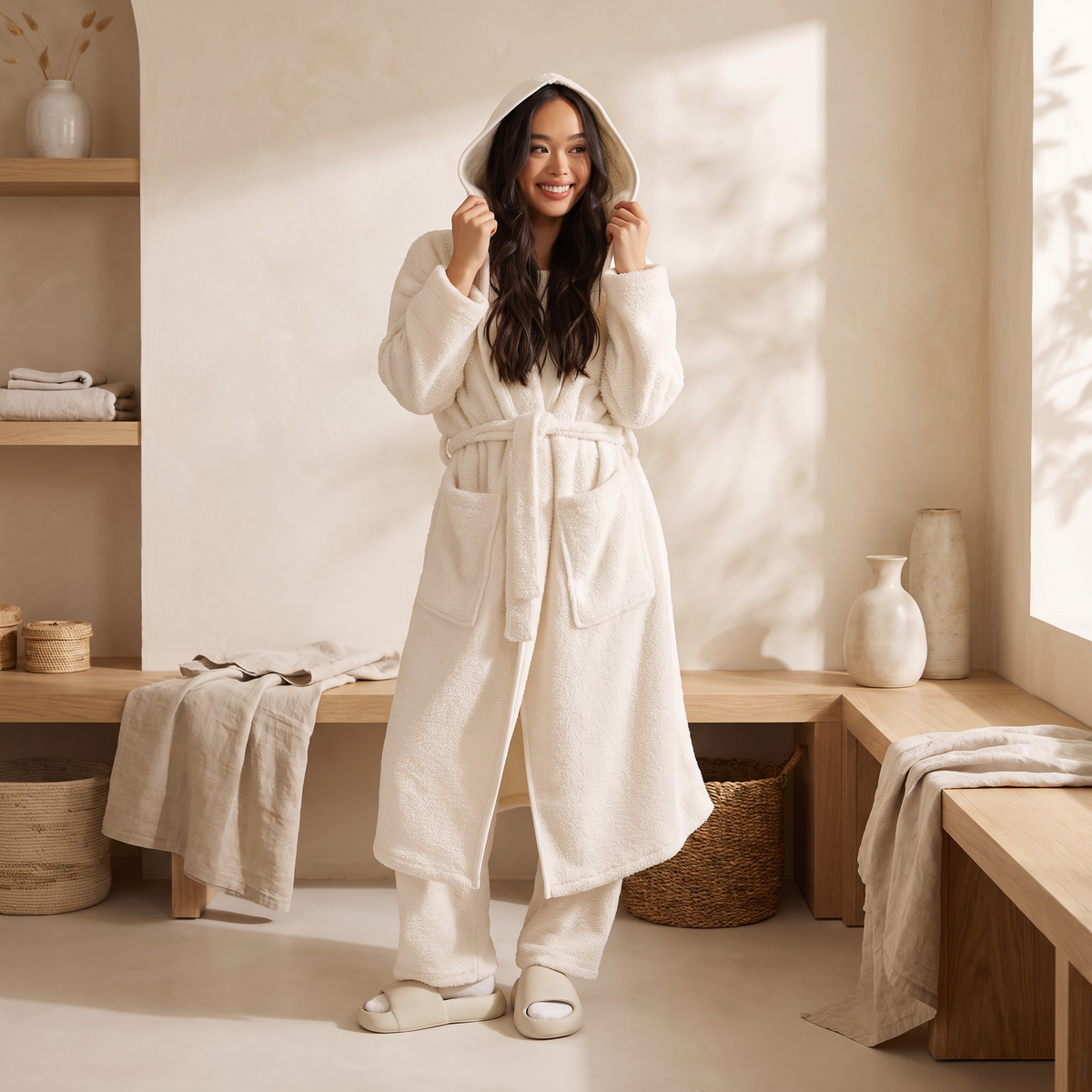Shawl™ Plush Hooded Robe